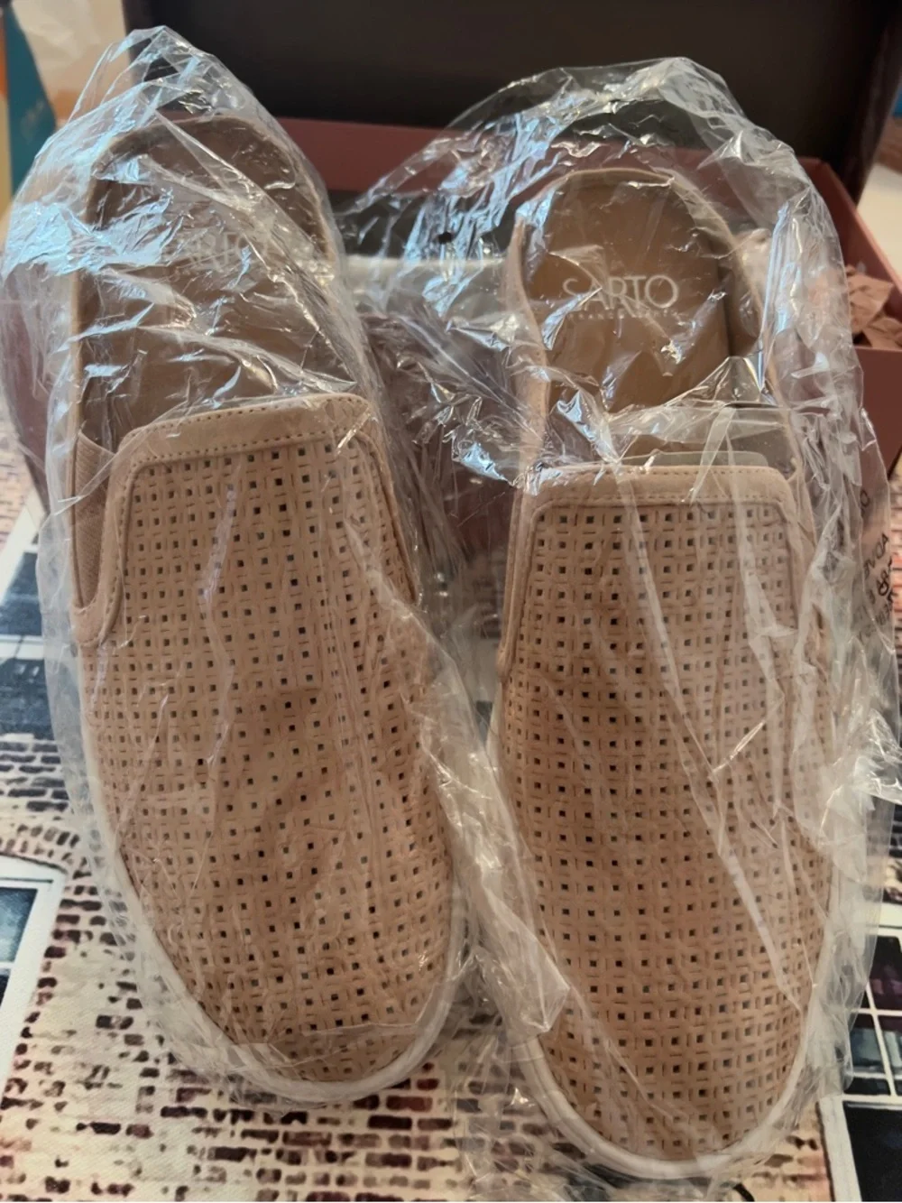 Franco Sarto Women's Slip-On Sneakers in Blush - Picture 2 of 5